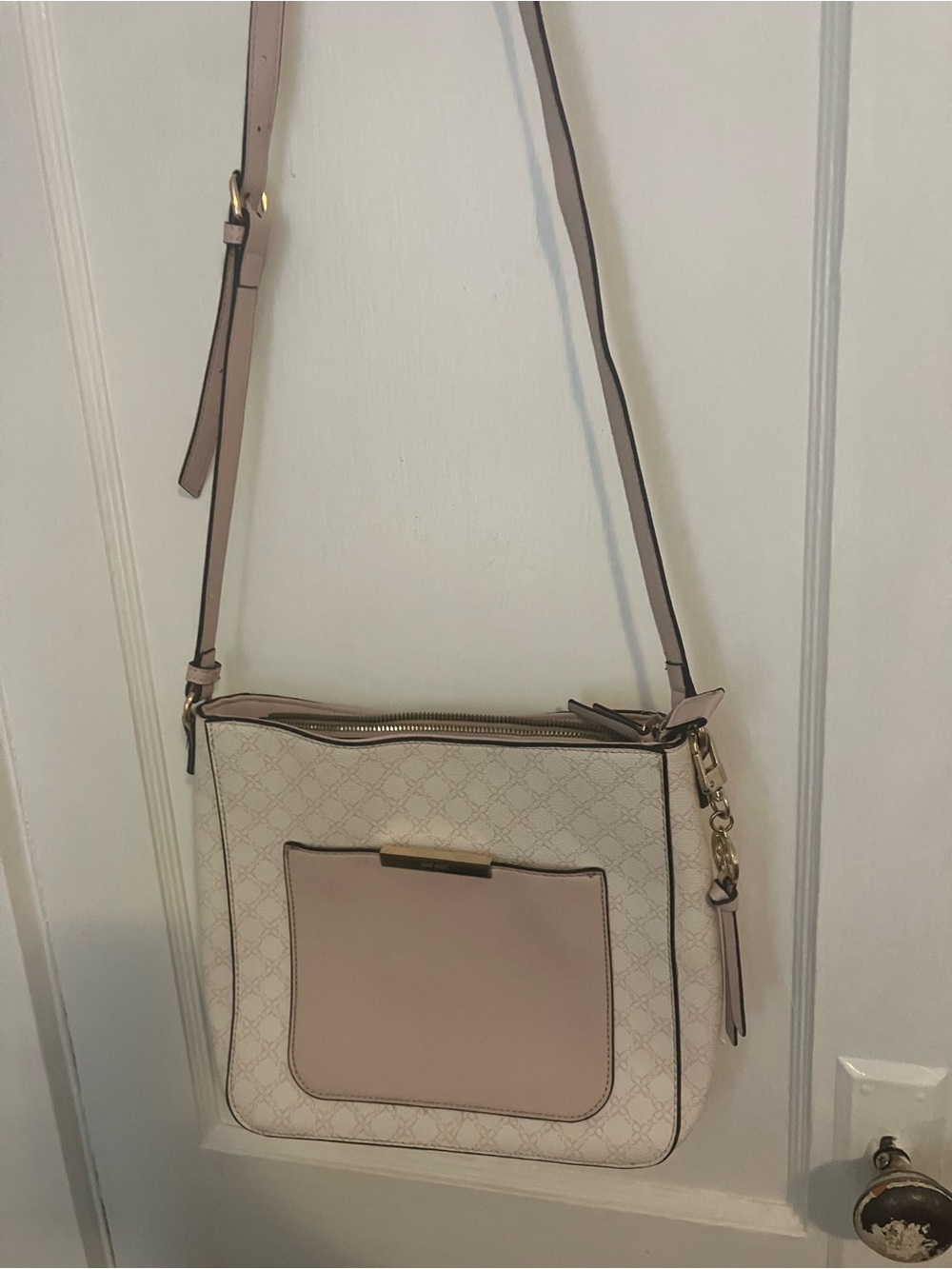 Nine West Blush and Cream Crossbody Bag